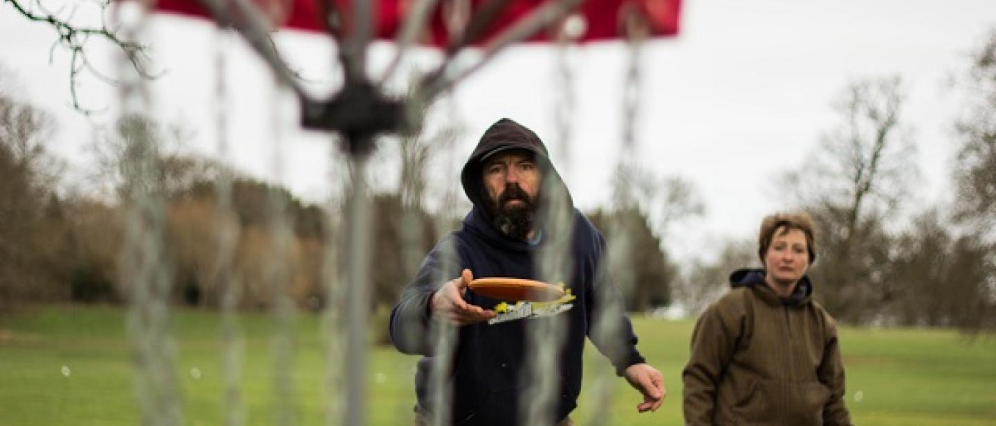 Disc golf at Dinton pastures